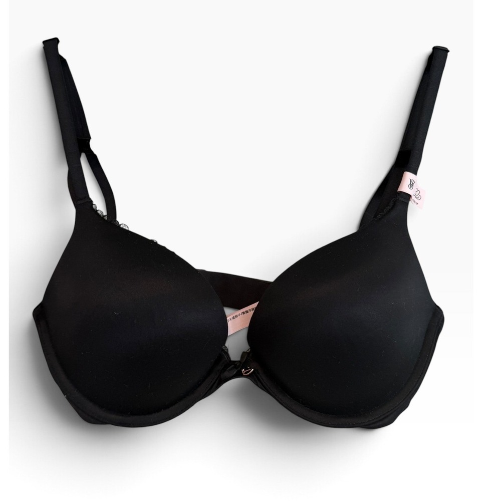 NWT Victoria Secret Body by Victoria Black Push-Up Bra 32D Multi Way Straps